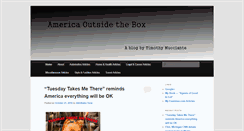 Desktop Screenshot of americaoutsidethebox.com